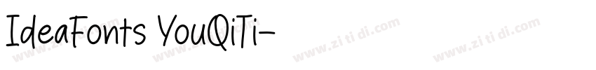 IdeaFonts YouQiTi字体转换